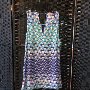 Nell Silk Print Sleeveless Blouse Size S Like New